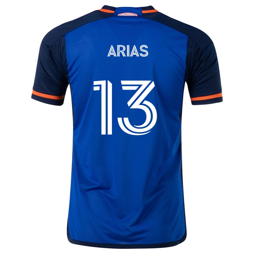 Heren Santiago Arias #13 Blauw Wit Thuisshirt Thuistenue 2024/25 T-Shirt