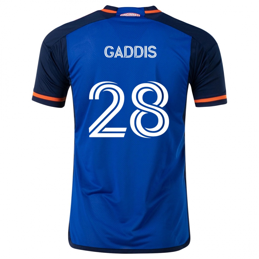 Heren Raymon Gaddis #28 Blauw Wit Thuisshirt Thuistenue 2024/25 T-Shirt