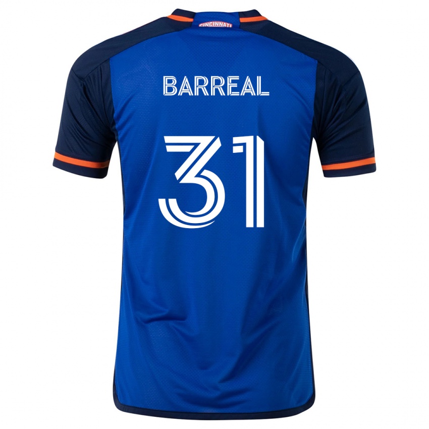 Heren Álvaro Barreal #31 Blauw Wit Thuisshirt Thuistenue 2024/25 T-Shirt