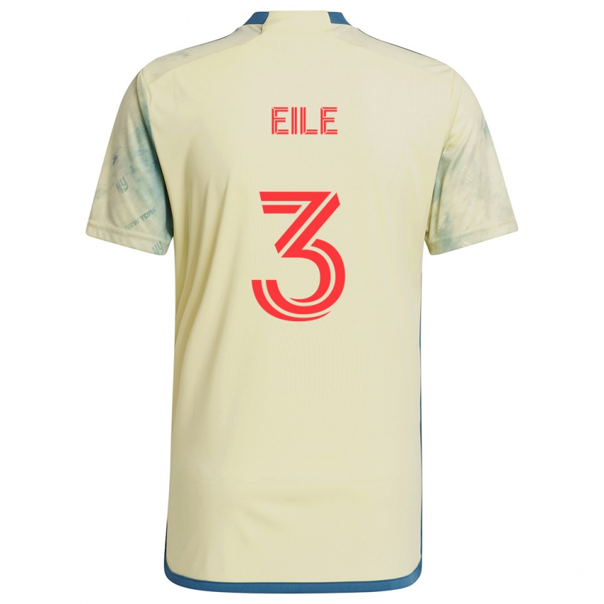 Heren Noah Eile #3 Geel Rood Blauw Thuisshirt Thuistenue 2024/25 T-Shirt