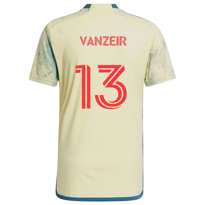 Heren Dante Vanzeir #13 Geel Rood Blauw Thuisshirt Thuistenue 2024/25 T-Shirt