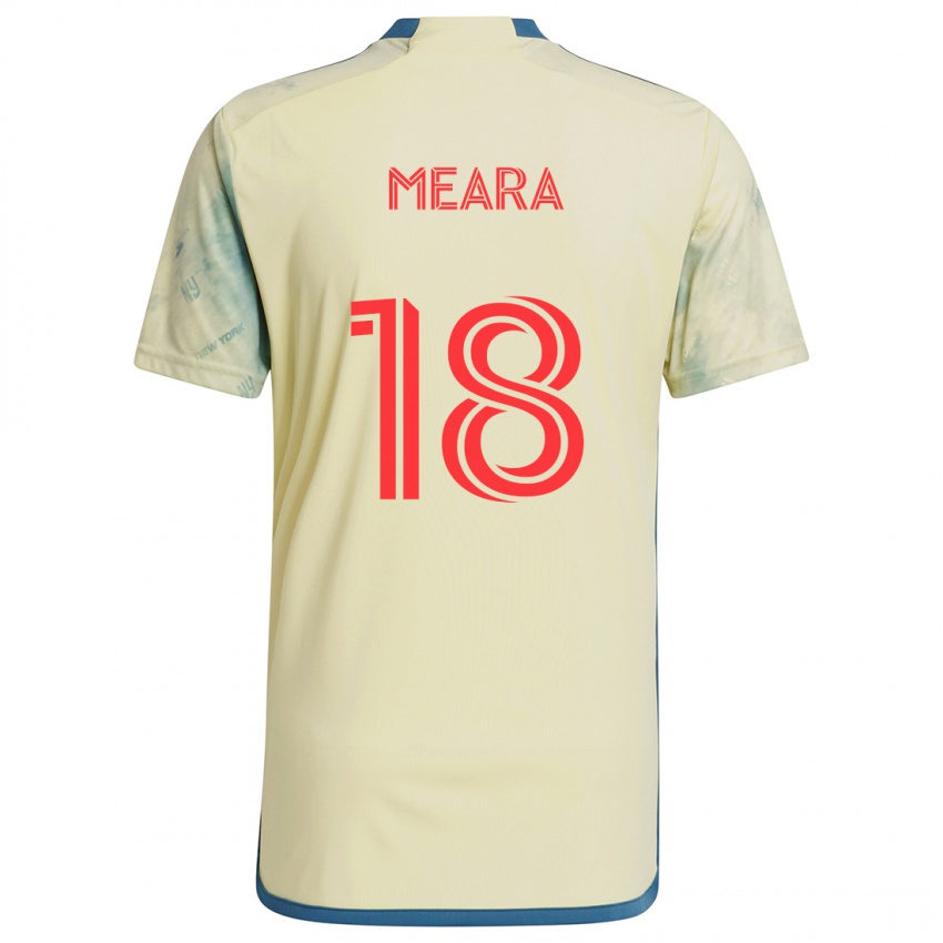 Heren Ryan Meara #18 Geel Rood Blauw Thuisshirt Thuistenue 2024/25 T-Shirt