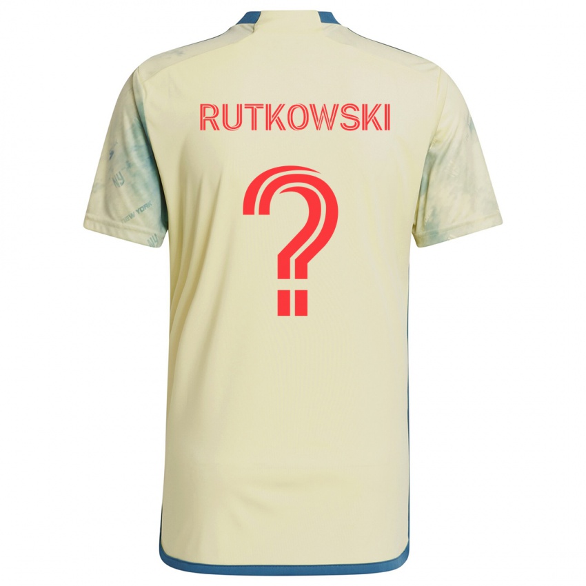 Heren Alan Rutkowski #0 Geel Rood Blauw Thuisshirt Thuistenue 2024/25 T-Shirt