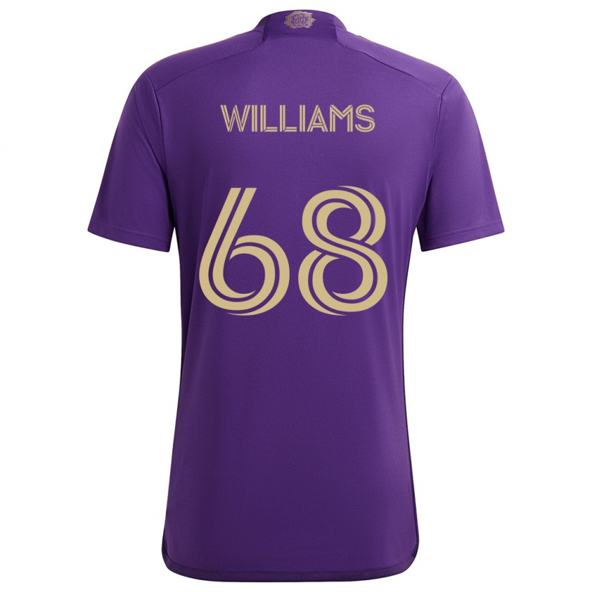 Heren Thomas Williams #68 Paars Geel Thuisshirt Thuistenue 2024/25 T-Shirt