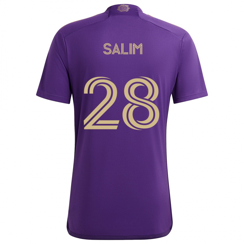 Heren Abdi Salim #28 Paars Geel Thuisshirt Thuistenue 2024/25 T-Shirt