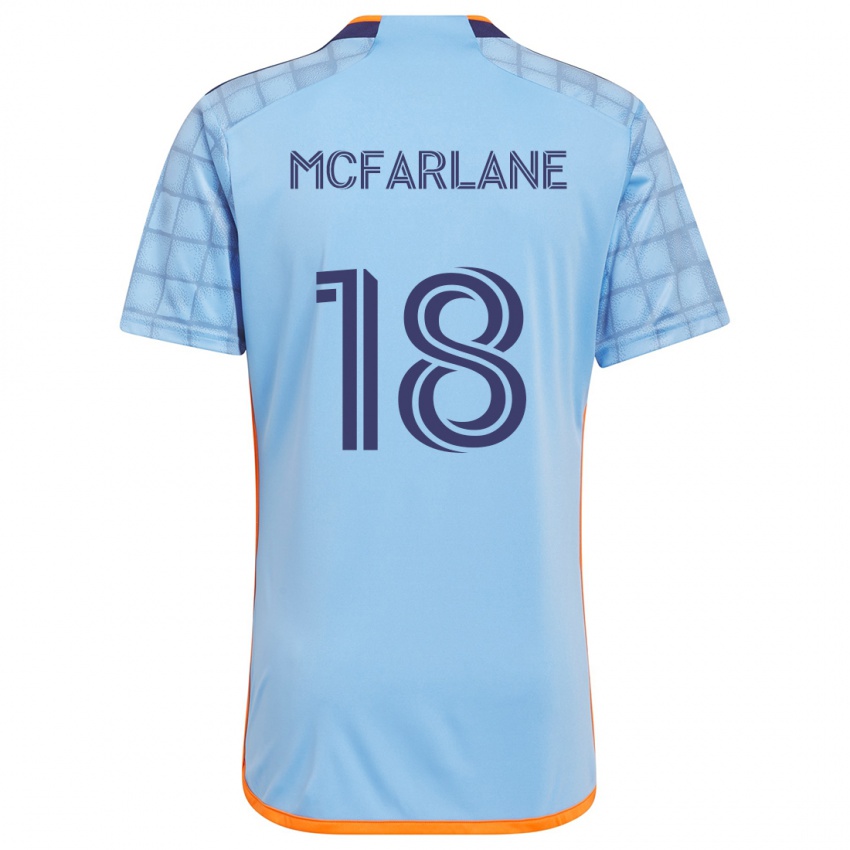 Heren Christian Mcfarlane #18 Blauw Oranje Thuisshirt Thuistenue 2024/25 T-Shirt