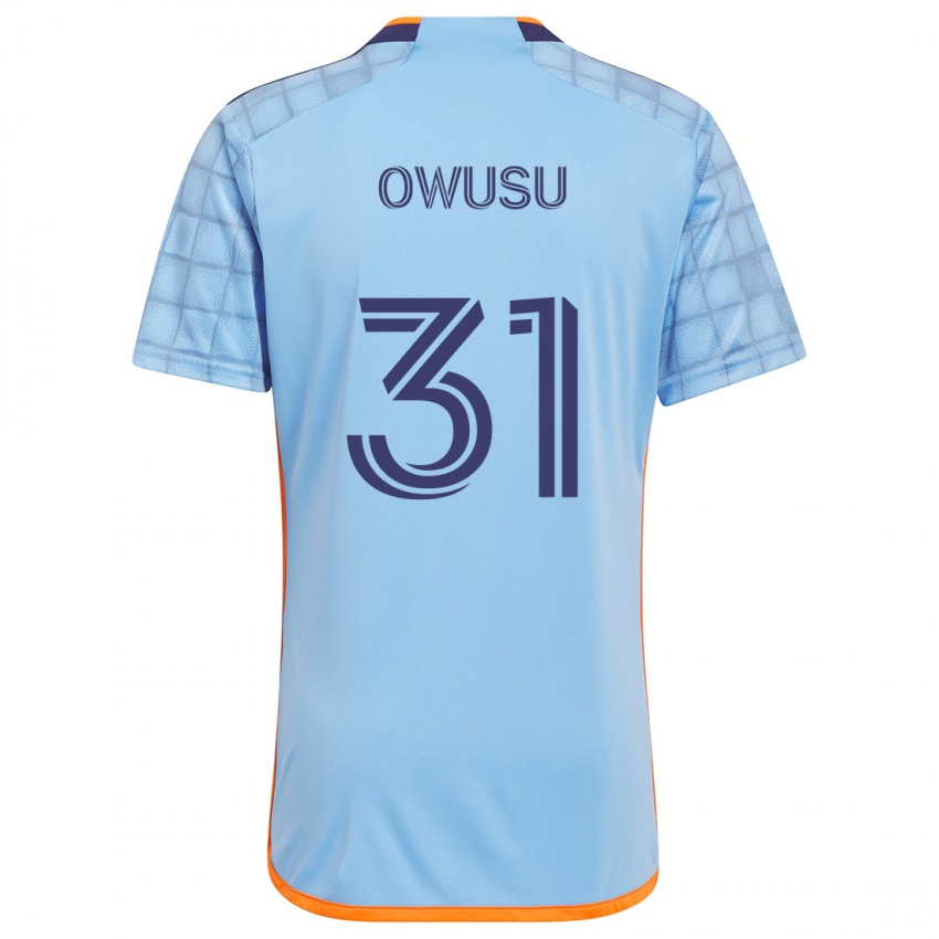 Heren Samuel Owusu #31 Blauw Oranje Thuisshirt Thuistenue 2024/25 T-Shirt