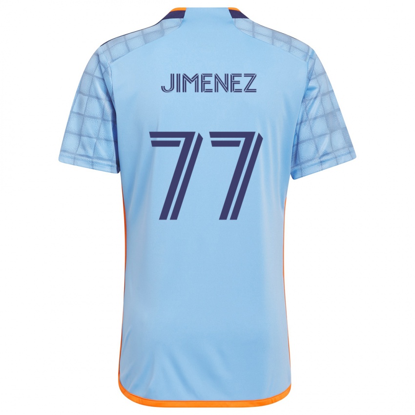 Heren Jonathan Jiménez #77 Blauw Oranje Thuisshirt Thuistenue 2024/25 T-Shirt