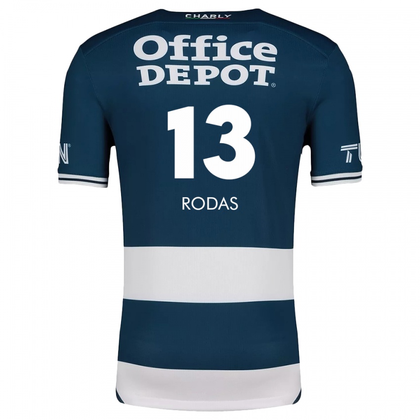 Heren Carlos Rodas #13 Blauw Wit Thuisshirt Thuistenue 2024/25 T-Shirt