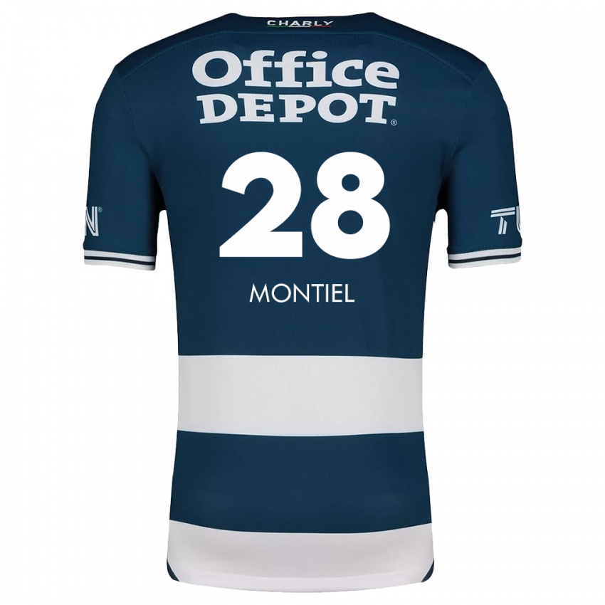 Heren Elías Montiel #28 Blauw Wit Thuisshirt Thuistenue 2024/25 T-Shirt