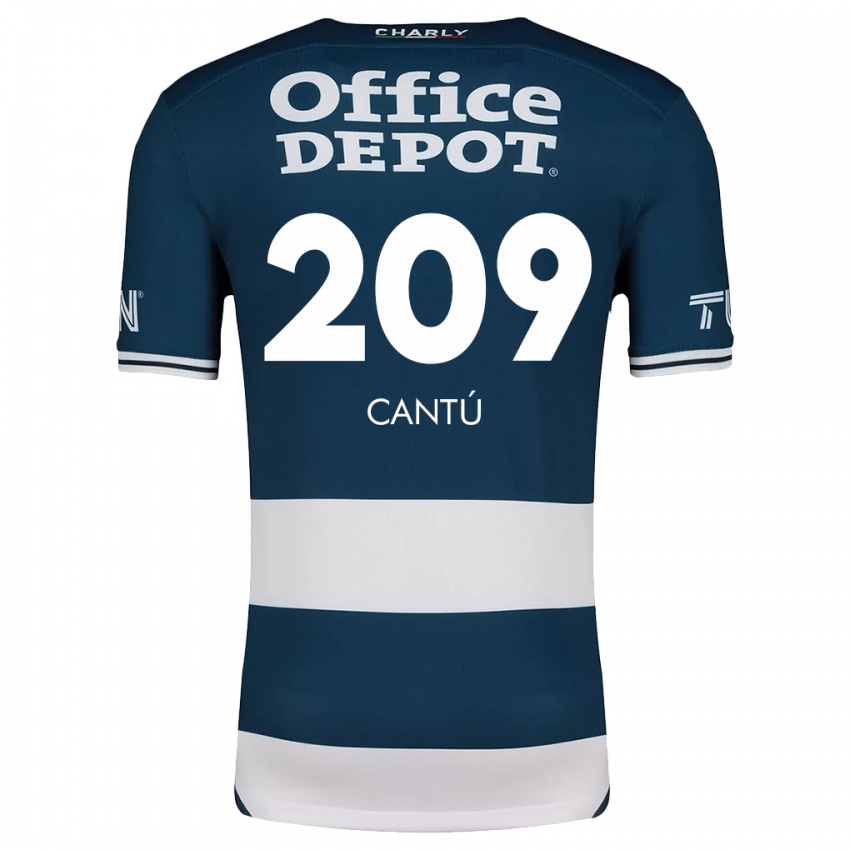 Heren Juan Cantú #209 Blauw Wit Thuisshirt Thuistenue 2024/25 T-Shirt