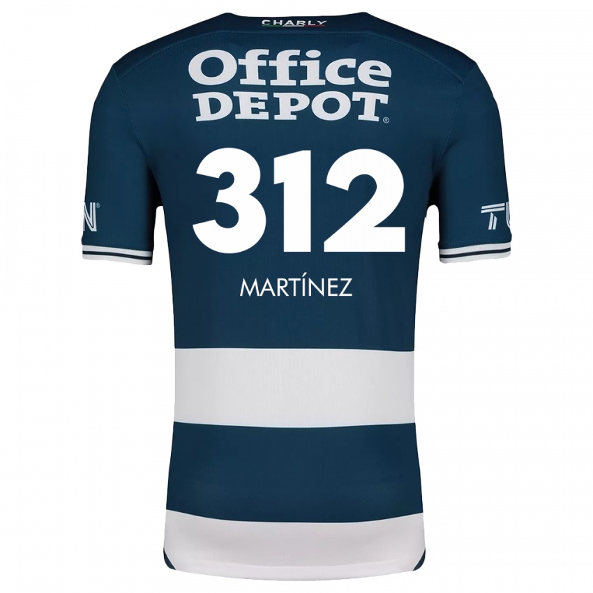 Heren Ulises Martínez #312 Blauw Wit Thuisshirt Thuistenue 2024/25 T-Shirt