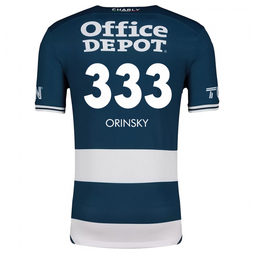 Heren Edson Orinsky #333 Blauw Wit Thuisshirt Thuistenue 2024/25 T-Shirt