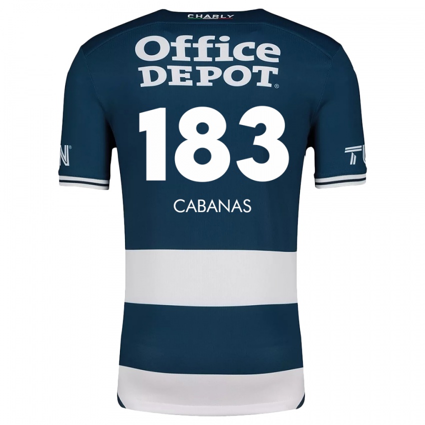 Heren Mauricio Cabañas #183 Blauw Wit Thuisshirt Thuistenue 2024/25 T-Shirt