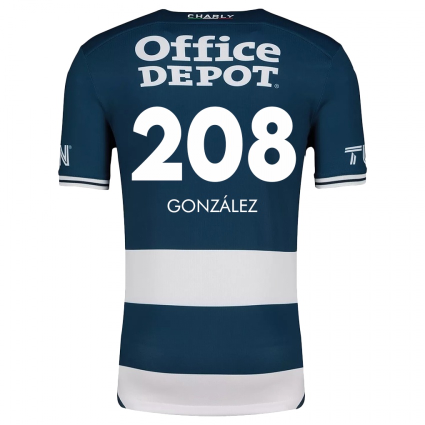 Heren Osvaldo González #208 Blauw Wit Thuisshirt Thuistenue 2024/25 T-Shirt