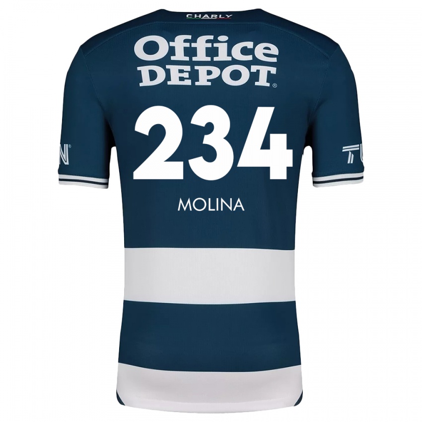 Heren Yoshimar Molina #234 Blauw Wit Thuisshirt Thuistenue 2024/25 T-Shirt