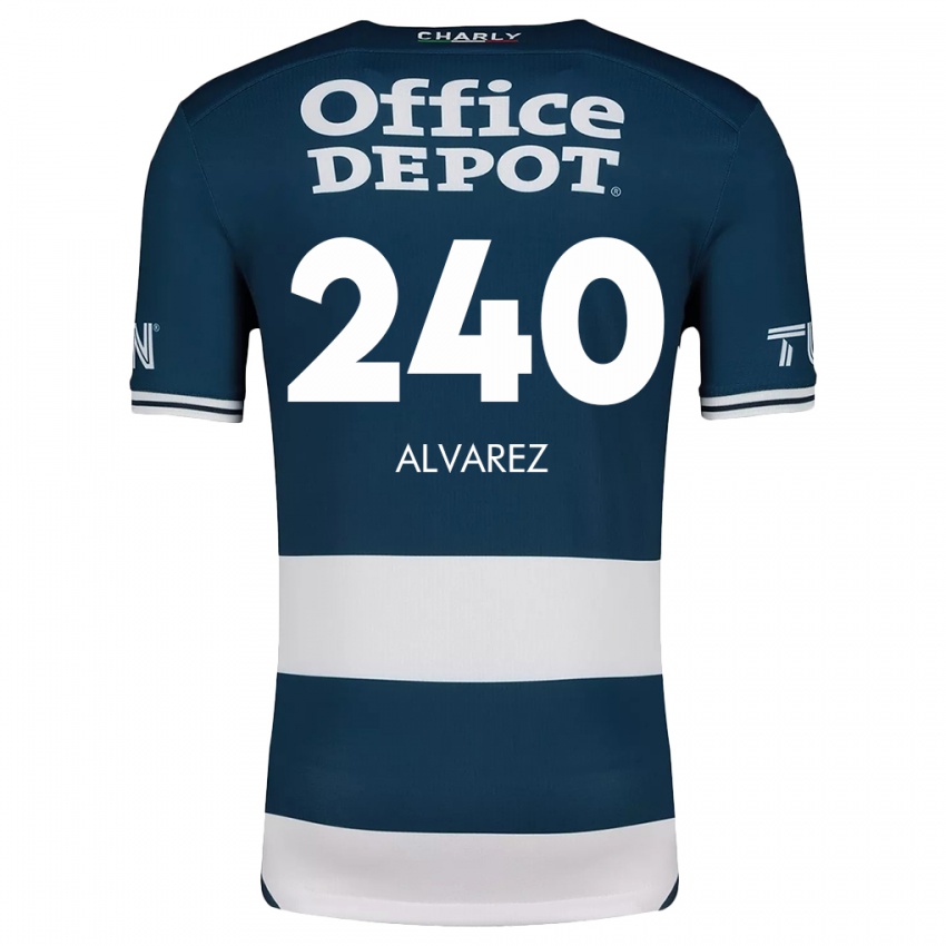 Heren Gael Álvarez #240 Blauw Wit Thuisshirt Thuistenue 2024/25 T-Shirt