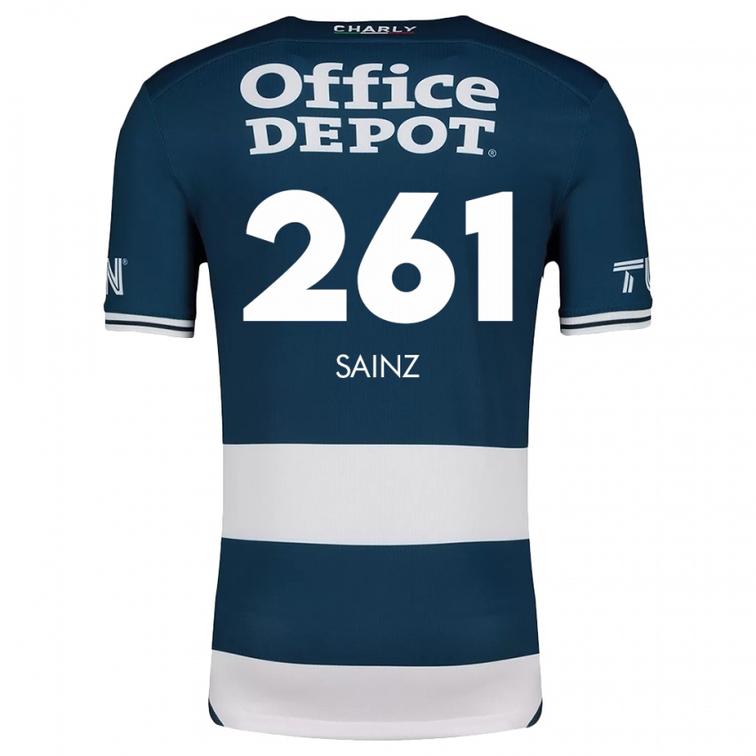 Heren Diego Sáinz #261 Blauw Wit Thuisshirt Thuistenue 2024/25 T-Shirt