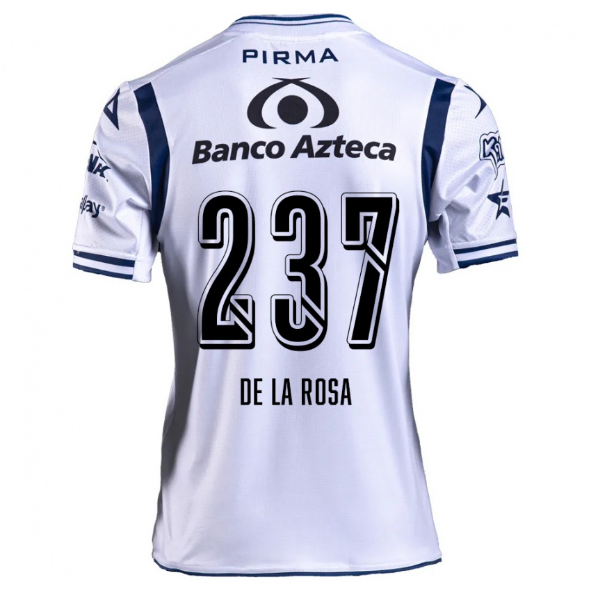 Heren Álvaro De La Rosa #237 Wit Marineblauw Thuisshirt Thuistenue 2024/25 T-Shirt