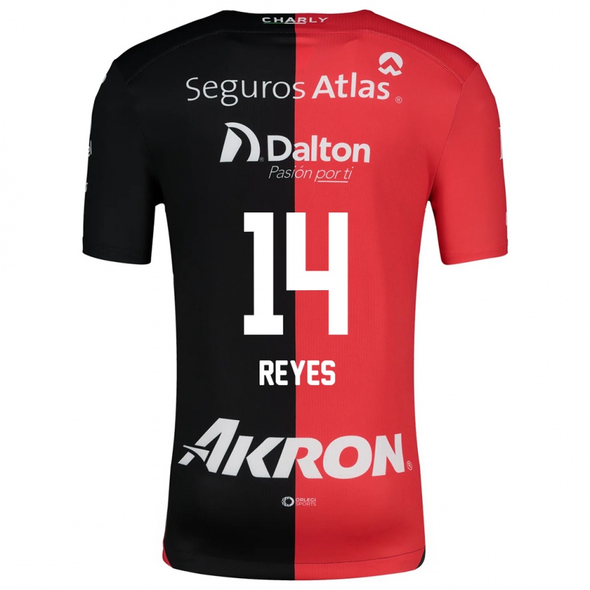 Heren Luis Reyes #14 Rood Zwart Thuisshirt Thuistenue 2024/25 T-Shirt