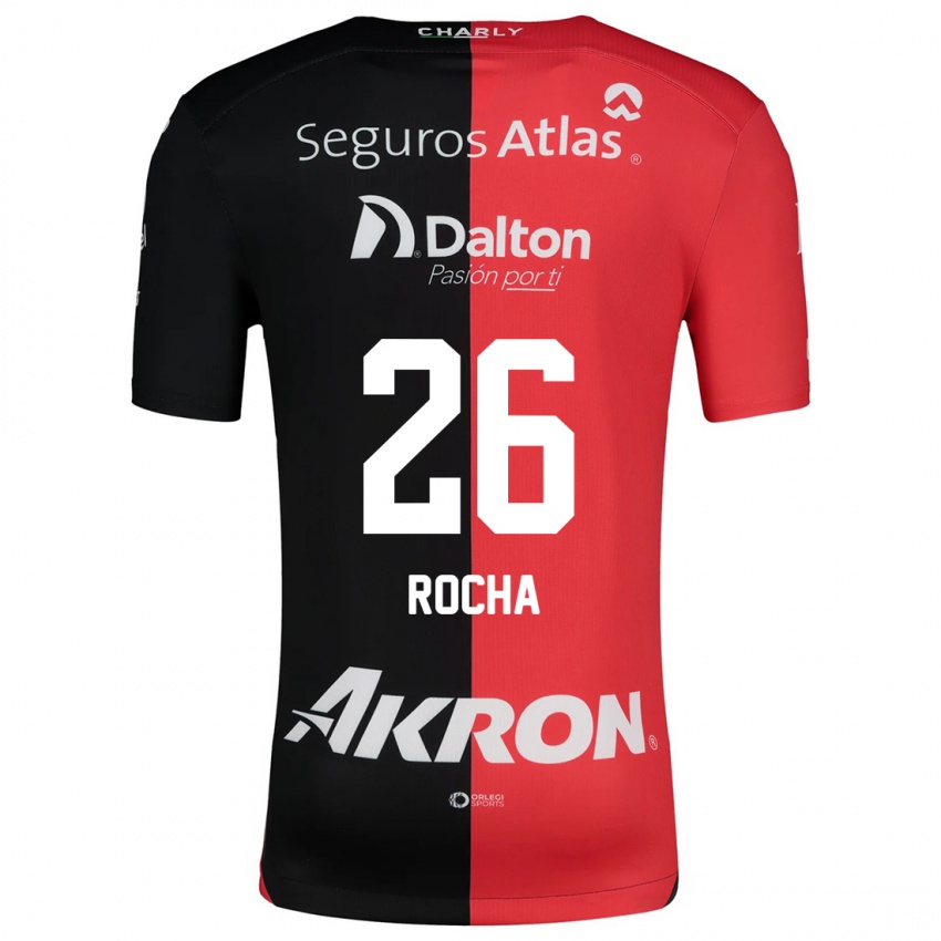 Heren Aldo Rocha #26 Rood Zwart Thuisshirt Thuistenue 2024/25 T-Shirt