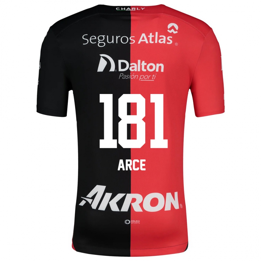 Heren Edson Arce #181 Rood Zwart Thuisshirt Thuistenue 2024/25 T-Shirt