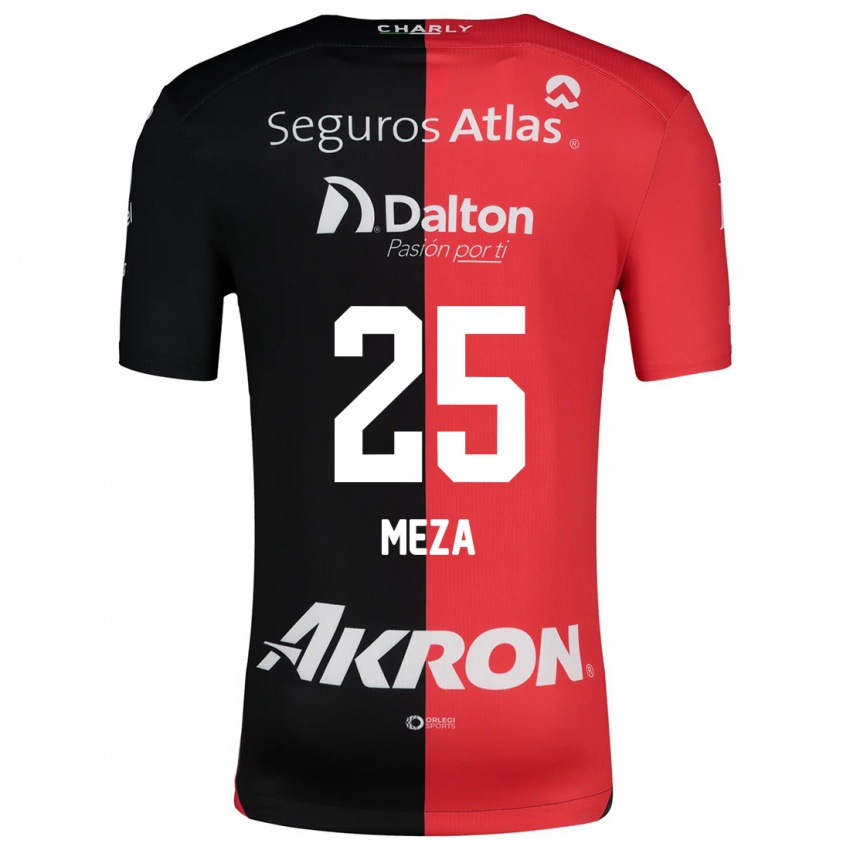 Heren Daniela Meza #25 Rood Zwart Thuisshirt Thuistenue 2024/25 T-Shirt