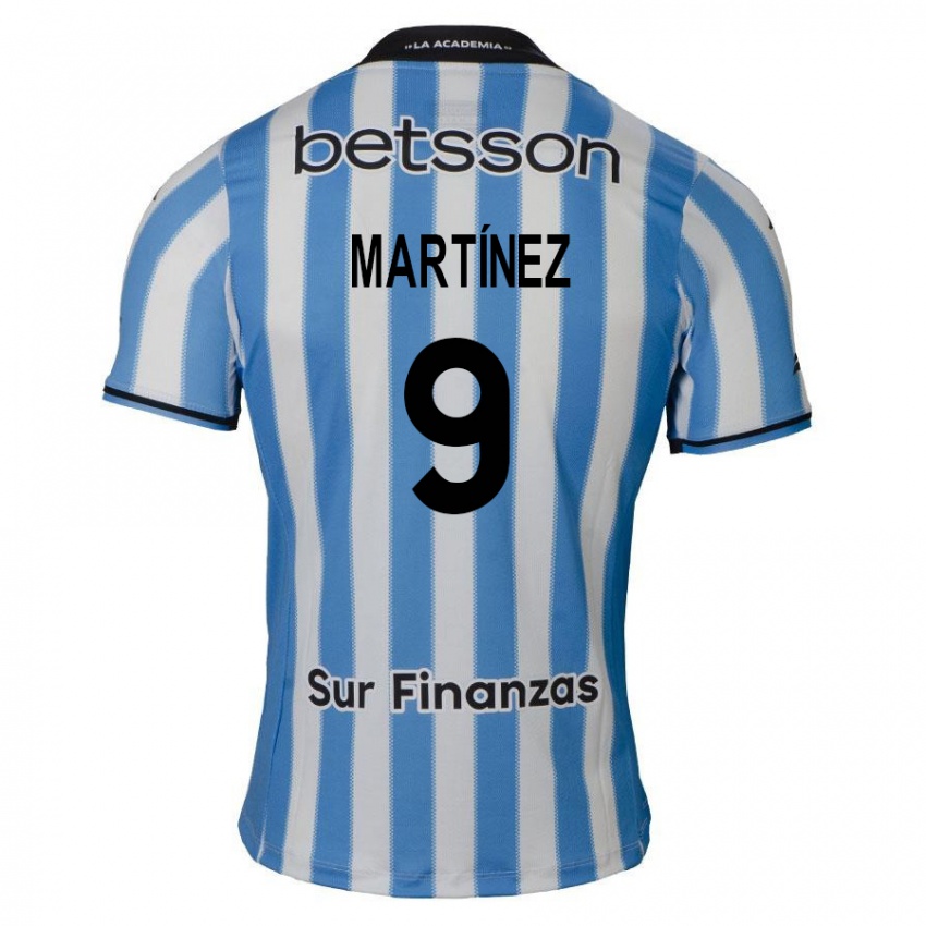 Heren Adrián Martínez #9 Blauw Wit Zwart Thuisshirt Thuistenue 2024/25 T-Shirt