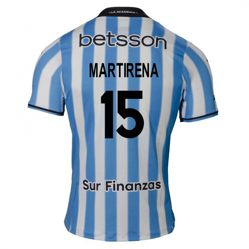 Heren Gastón Martirena #15 Blauw Wit Zwart Thuisshirt Thuistenue 2024/25 T-Shirt