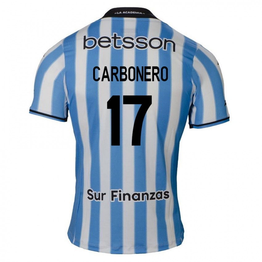 Heren Johan Carbonero #17 Blauw Wit Zwart Thuisshirt Thuistenue 2024/25 T-Shirt