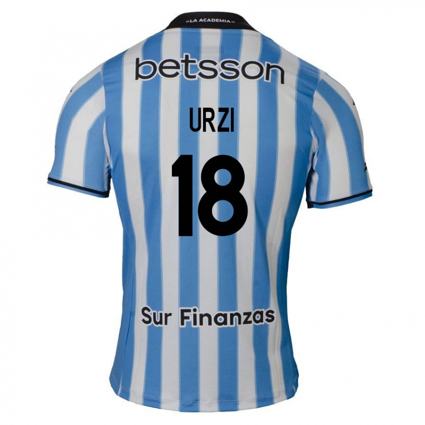 Heren Agustín Urzi #18 Blauw Wit Zwart Thuisshirt Thuistenue 2024/25 T-Shirt