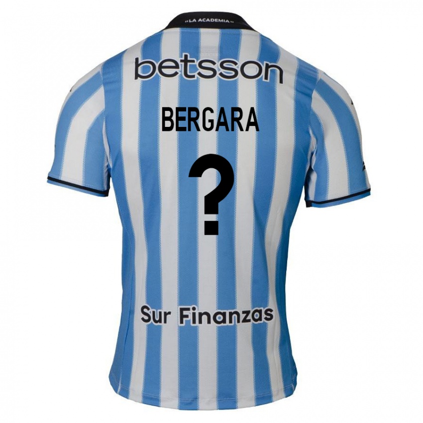 Heren Matías Bergara #0 Blauw Wit Zwart Thuisshirt Thuistenue 2024/25 T-Shirt