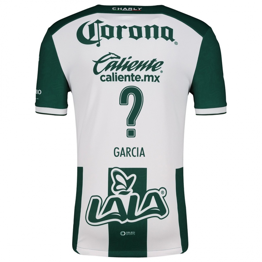 Heren Kevin García #0 Groen Wit Thuisshirt Thuistenue 2024/25 T-Shirt