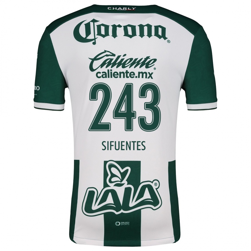 Heren José Sifuentes #243 Groen Wit Thuisshirt Thuistenue 2024/25 T-Shirt