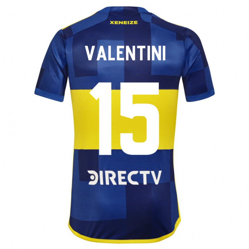 Heren Nicolas Valentini #15 Blauw Geel Thuisshirt Thuistenue 2024/25 T-Shirt