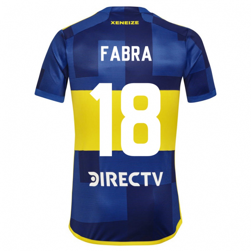 Heren Frank Fabra #18 Blauw Geel Thuisshirt Thuistenue 2024/25 T-Shirt