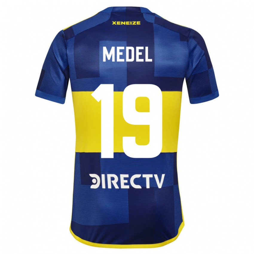 Heren Gary Medel #19 Blauw Geel Thuisshirt Thuistenue 2024/25 T-Shirt