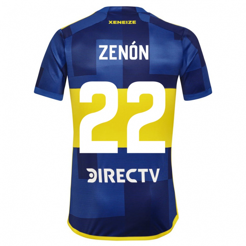 Heren Kevin Zenón #22 Blauw Geel Thuisshirt Thuistenue 2024/25 T-Shirt