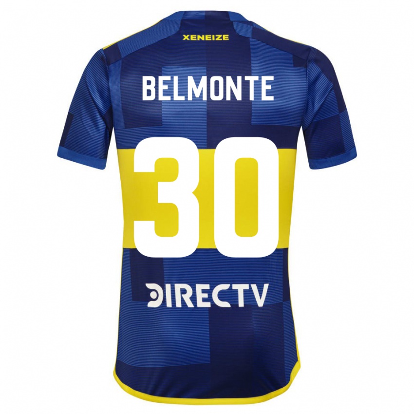 Heren Tomás Belmonte #30 Blauw Geel Thuisshirt Thuistenue 2024/25 T-Shirt