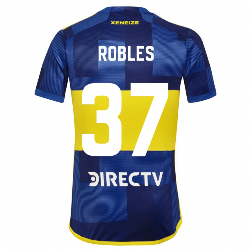 Heren Sebastian Diaz Robles #37 Blauw Geel Thuisshirt Thuistenue 2024/25 T-Shirt