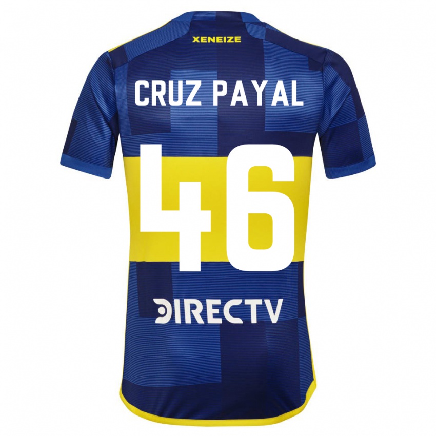 Heren Juan Cruz Payal #46 Blauw Geel Thuisshirt Thuistenue 2024/25 T-Shirt