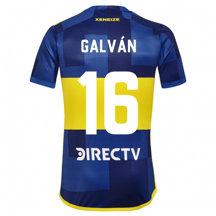 Heren Lucas Galván #16 Blauw Geel Thuisshirt Thuistenue 2024/25 T-Shirt