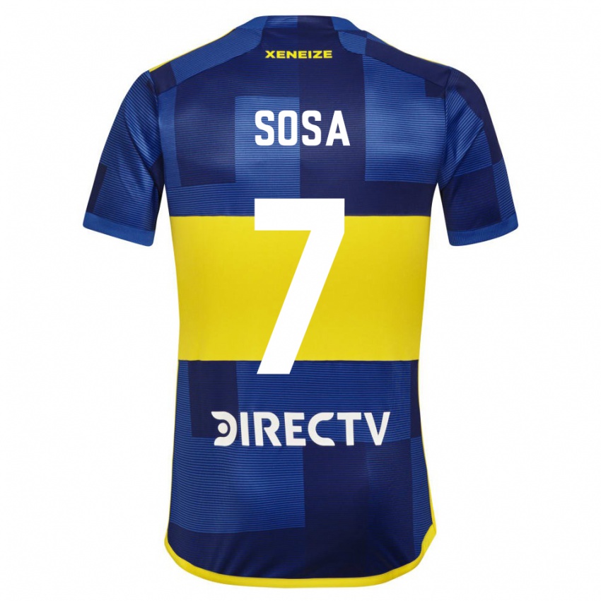 Heren Elián Sosa #7 Blauw Geel Thuisshirt Thuistenue 2024/25 T-Shirt