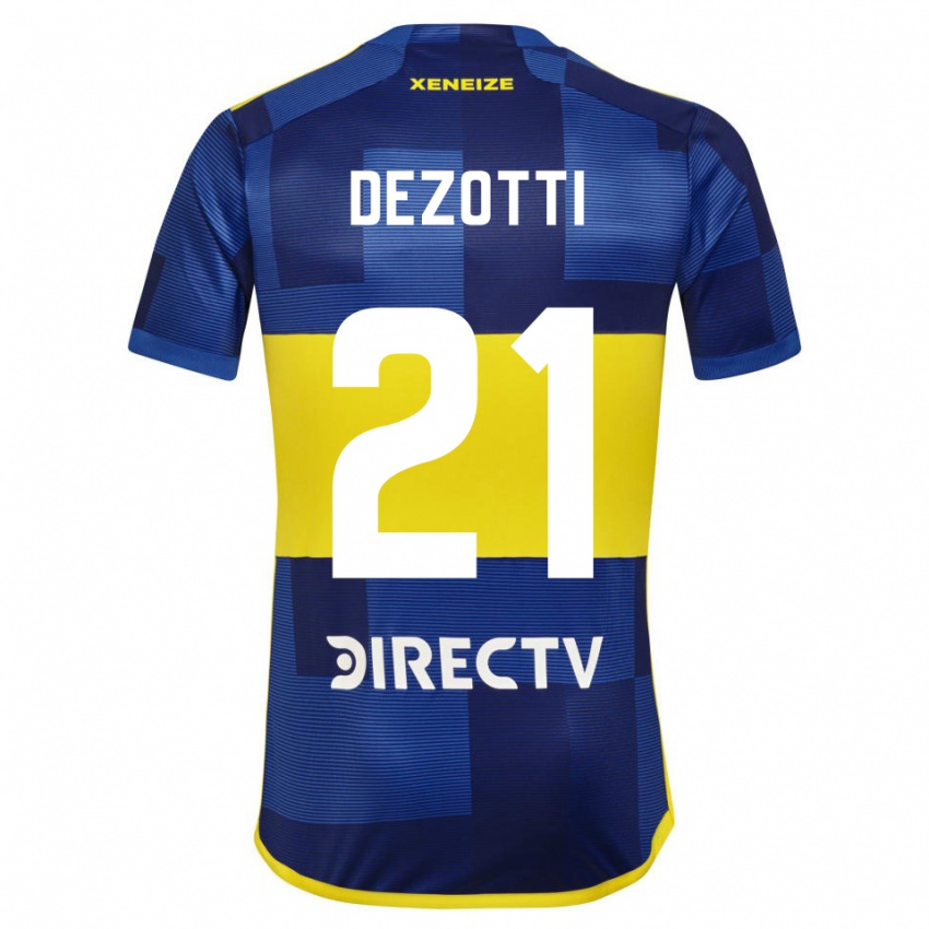 Heren Martina Dezotti #21 Blauw Geel Thuisshirt Thuistenue 2024/25 T-Shirt