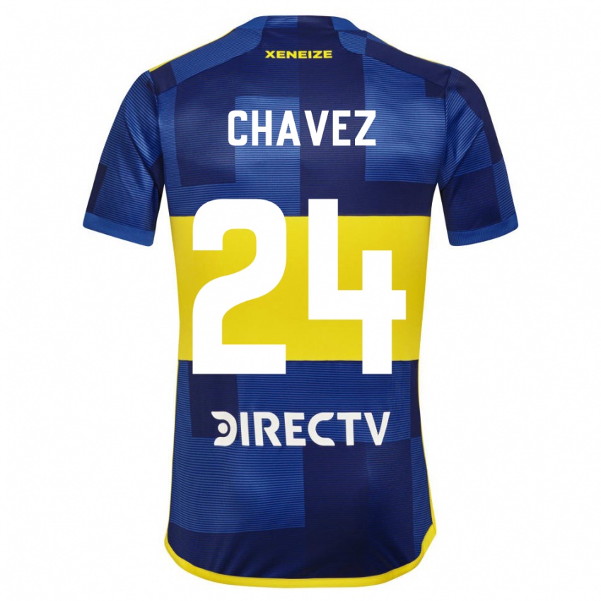 Heren Gabriela Chavez #24 Blauw Geel Thuisshirt Thuistenue 2024/25 T-Shirt