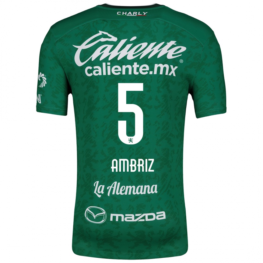 Heren Fidel Ambríz #5 Groen Wit Thuisshirt Thuistenue 2024/25 T-Shirt