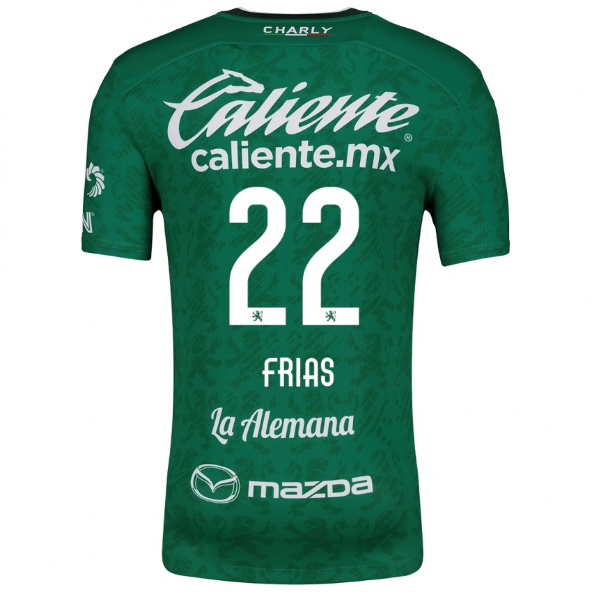 Heren Adonis Frías #22 Groen Wit Thuisshirt Thuistenue 2024/25 T-Shirt