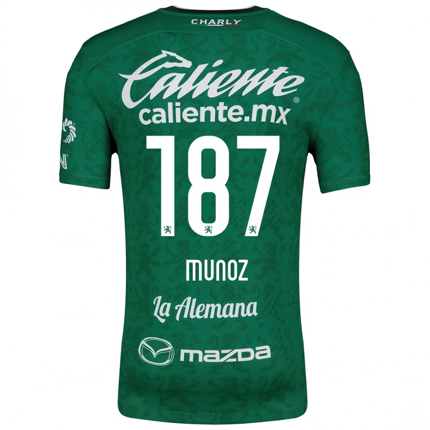 Heren Diego Muñoz #187 Groen Wit Thuisshirt Thuistenue 2024/25 T-Shirt