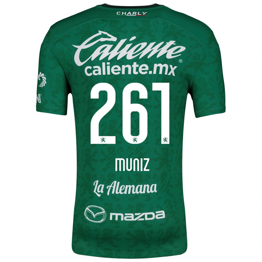 Heren César Muñiz #261 Groen Wit Thuisshirt Thuistenue 2024/25 T-Shirt