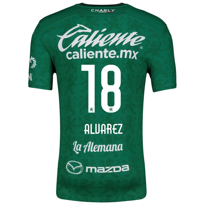 Heren Yazmin Álvarez #18 Groen Wit Thuisshirt Thuistenue 2024/25 T-Shirt